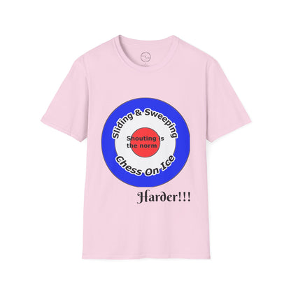Curling(Chess on ice, shouting is the norm, sliding and sweeping) Unisex Softstyle T-Shirt