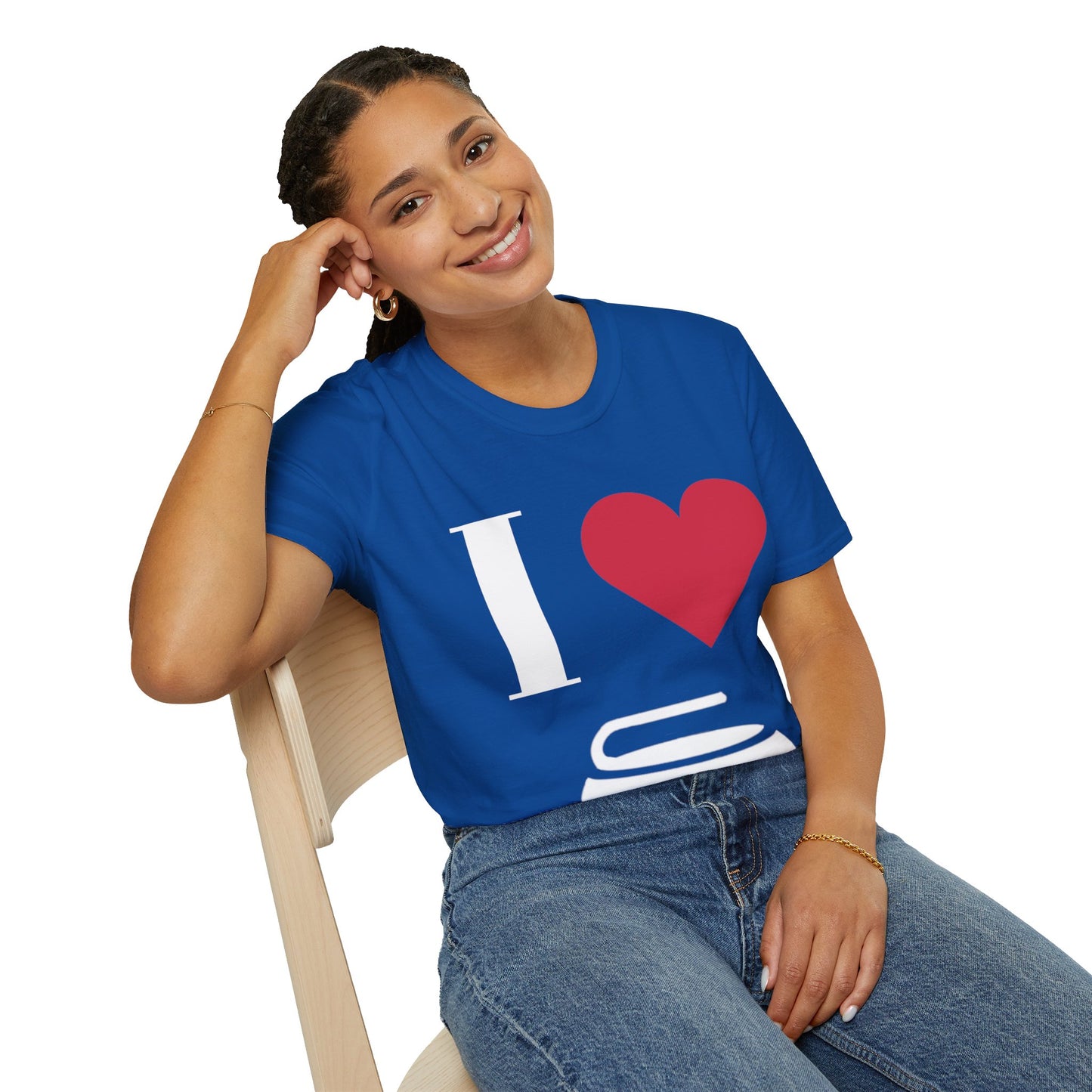 Unisex Softstyle T-Shirt – 100% Cotton ‘I Love Curling’ Graphic Tee | Soft, Lightweight & Comfortable