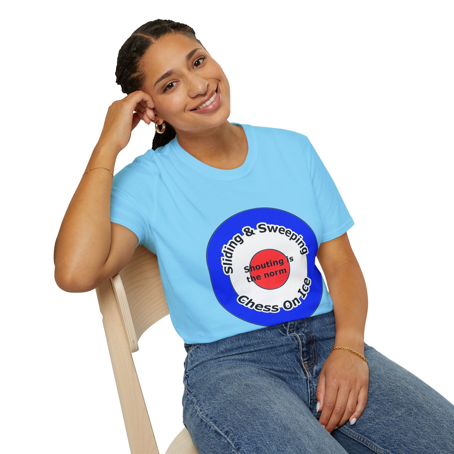 Curling(Chess on ice, shouting is the norm, sliding and sweeping) Unisex Softstyle T-Shirt
