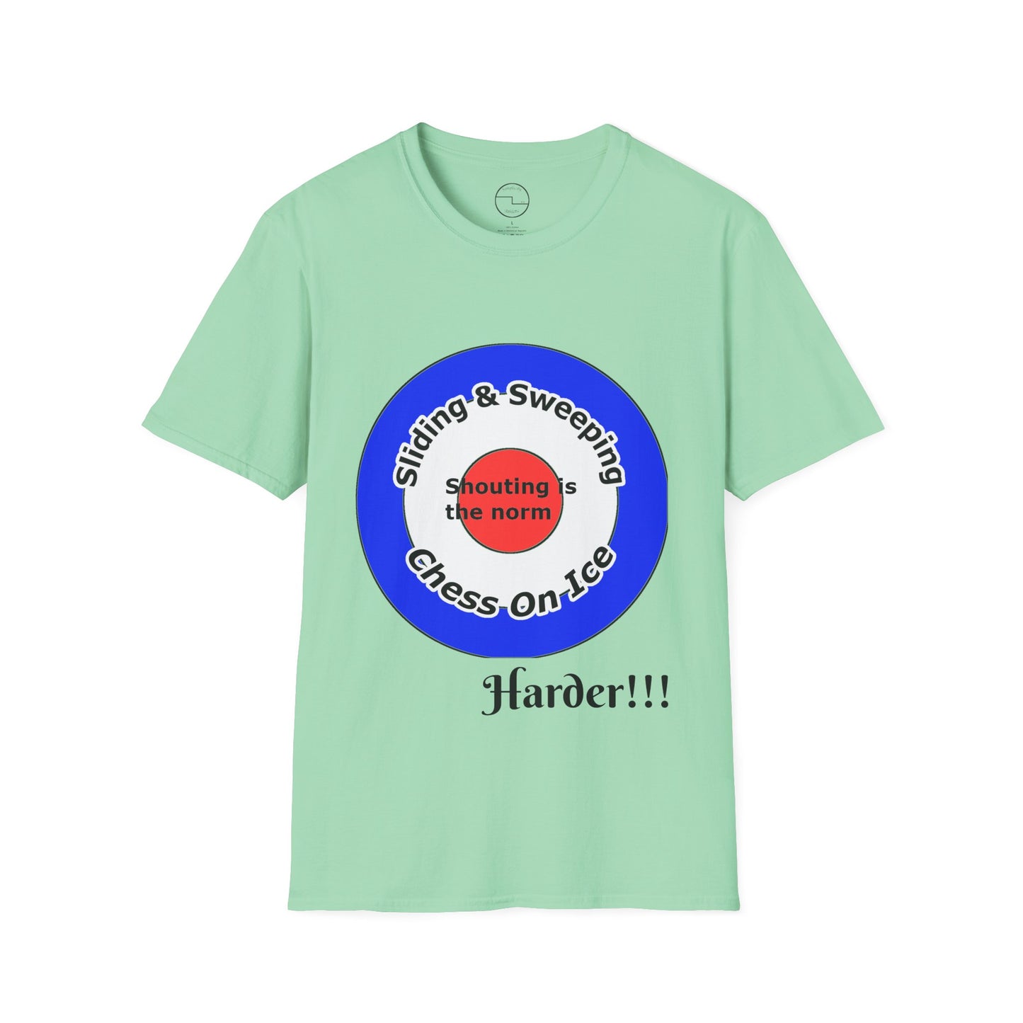 Curling(Chess on ice, shouting is the norm, sliding and sweeping) Unisex Softstyle T-Shirt