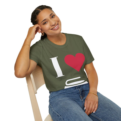 Unisex Softstyle T-Shirt – 100% Cotton ‘I Love Curling’ Graphic Tee | Soft, Lightweight & Comfortable