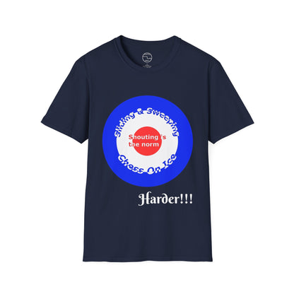 Curling(Chess on ice, shouting is the norm, sliding and sweeping) Tee | 100% Soft Cotton Eco-friendly
