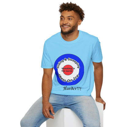 Curling(Chess on ice, shouting is the norm, sliding and sweeping) Unisex Softstyle T-Shirt