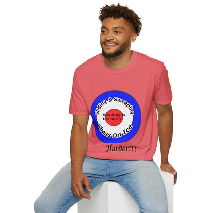Curling(Chess on ice, shouting is the norm, sliding and sweeping) Unisex Softstyle T-Shirt