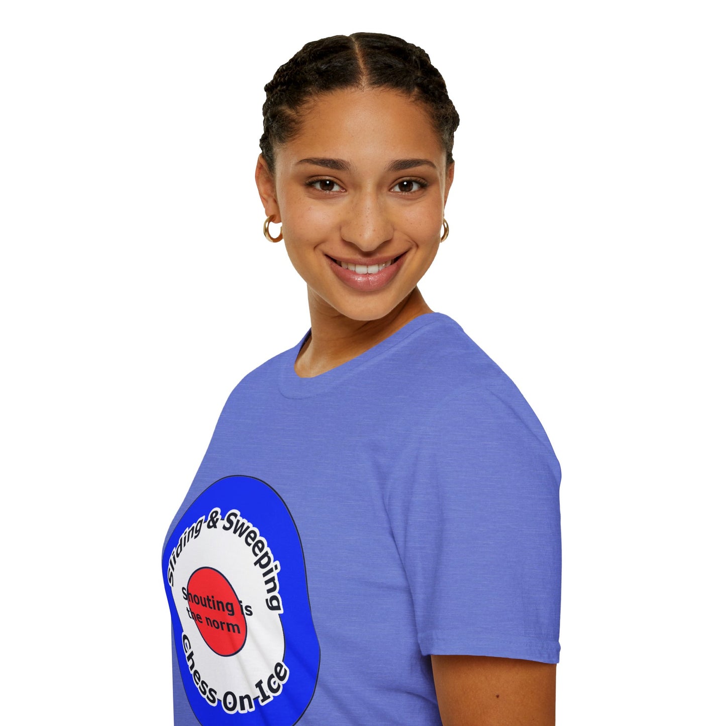 Curling(Chess on ice, shouting is the norm, sliding and sweeping) Unisex Softstyle T-Shirt