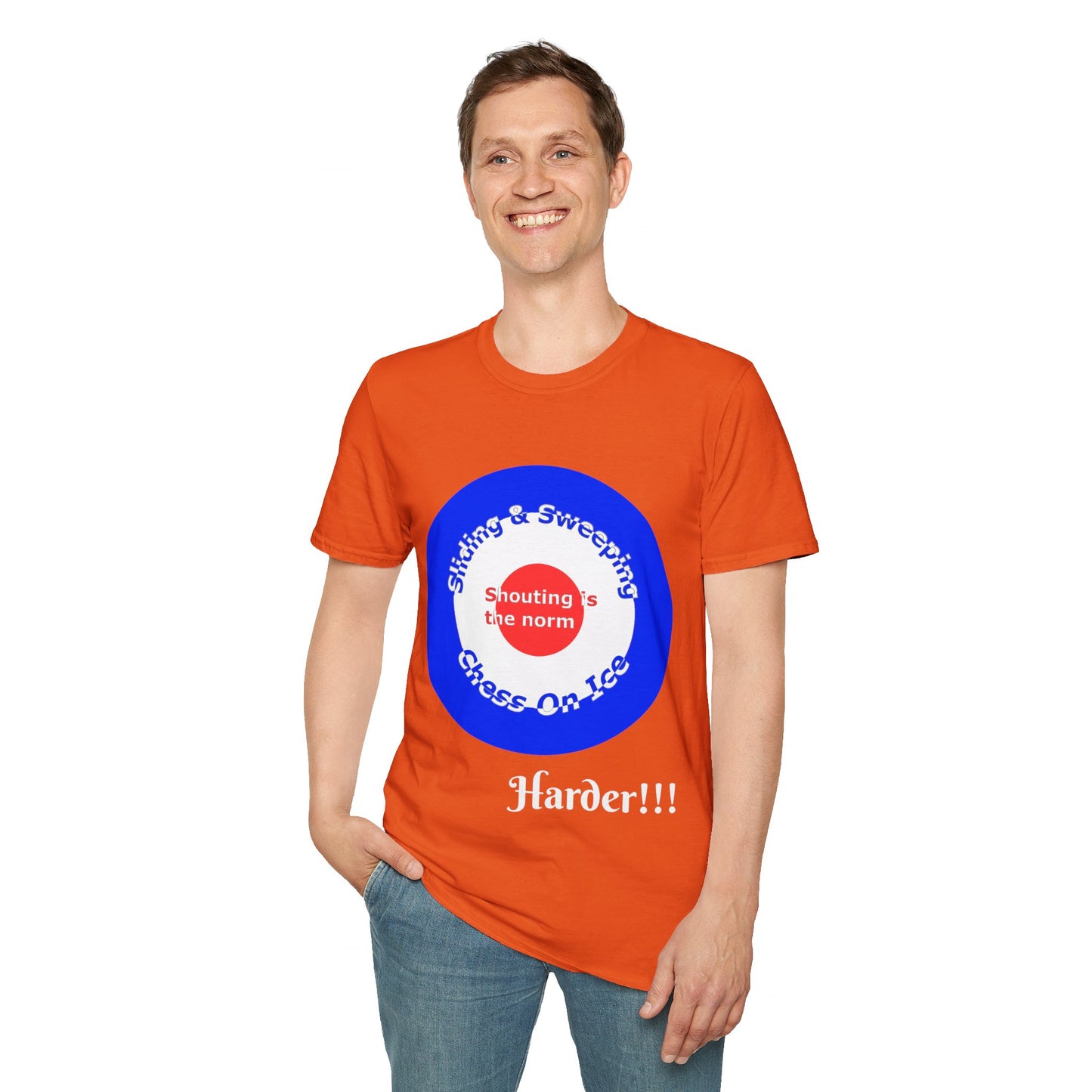 Curling(Chess on ice, shouting is the norm, sliding and sweeping) Tee | 100% Soft Cotton Eco-friendly