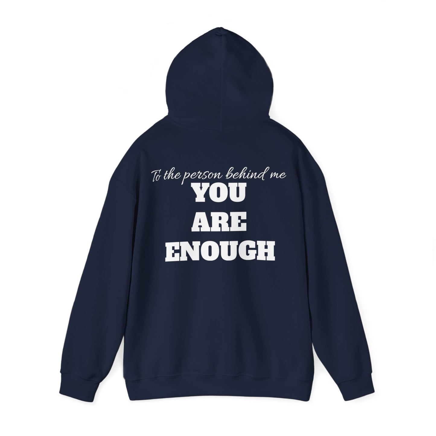 Life is short, follow your heart; You are enough; Double Sides Printed Motivational Unisex Hoodie