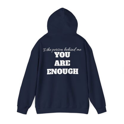 Life is short, follow your heart; You are enough; Double Sides Printed Motivational Unisex Hoodie