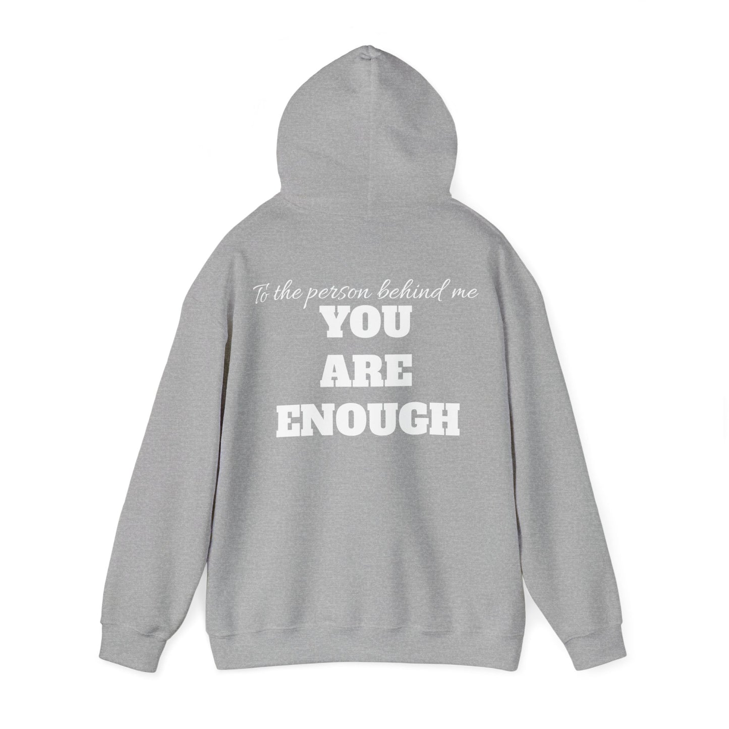 Life is short, follow your heart; You are enough; Double Sides Printed Motivational Unisex Hoodie