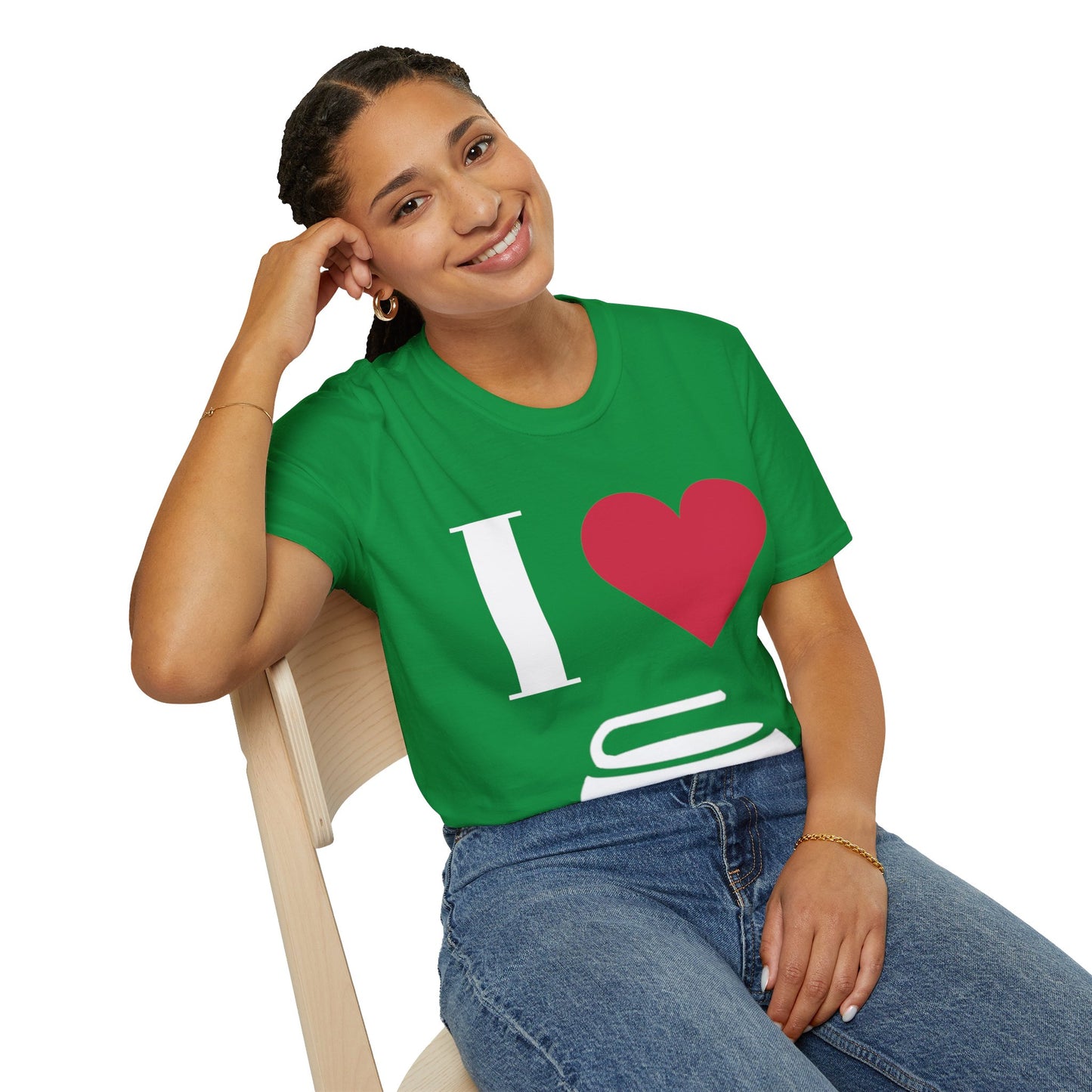 Unisex Softstyle T-Shirt – 100% Cotton ‘I Love Curling’ Graphic Tee | Soft, Lightweight & Comfortable