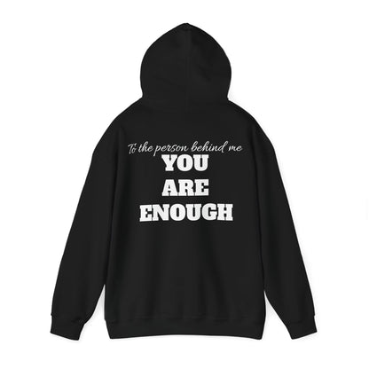 Life is short, follow your heart; You are enough; Double Sides Printed Motivational Unisex Hoodie