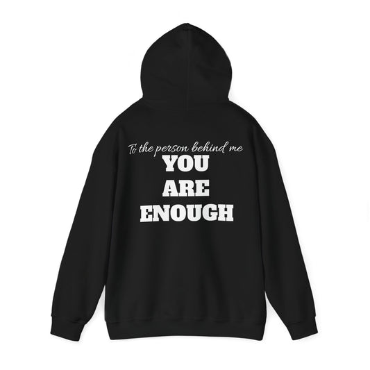 Life is short, follow your heart; You are enough; Double Sides Printed Motivational Unisex Hoodie