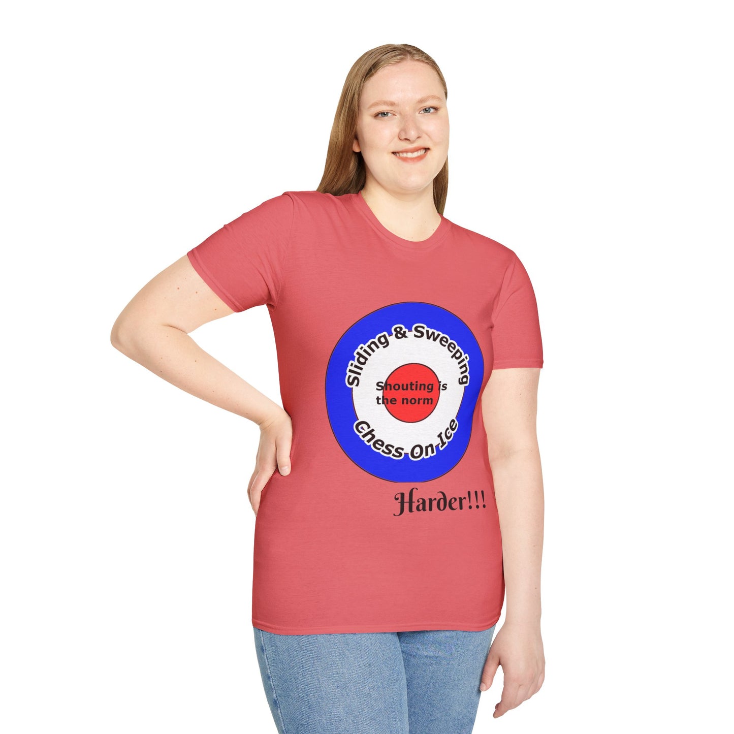 Curling(Chess on ice, shouting is the norm, sliding and sweeping) Unisex Softstyle T-Shirt
