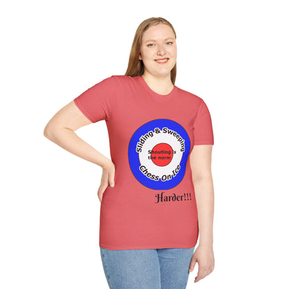 Curling(Chess on ice, shouting is the norm, sliding and sweeping) Unisex Softstyle T-Shirt