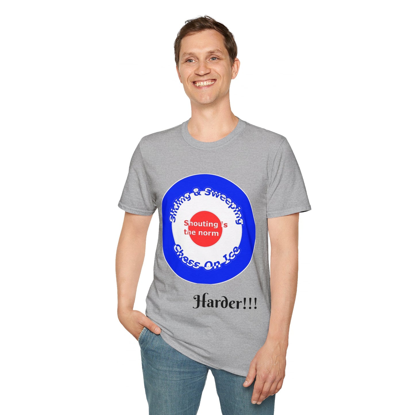Curling(Chess on ice, shouting is the norm, sliding and sweeping) Tee | 100% Soft Cotton Eco-friendly