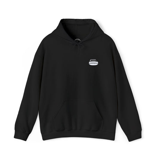 Curling Stone Embroidered Hoodie – Cozy Comfort for Curlers